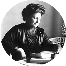 Retrato de Maria Montessori