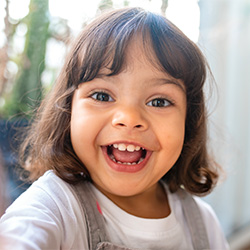 girl smiling