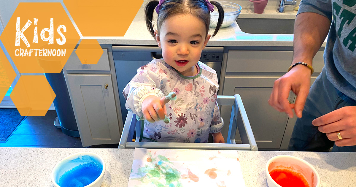 Homemade Finger Paint for Toddlers